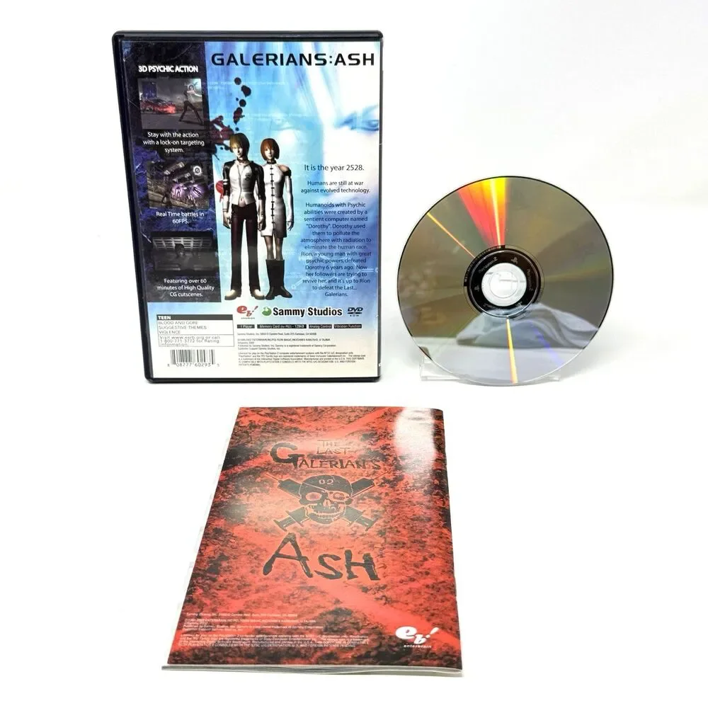 Galerians ASH PlayStation 2 PS2 Survival Horror Complete CIB Reg Card Tested